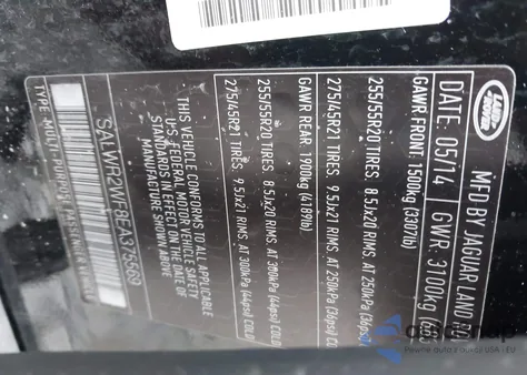 2014 Land Rover Range Rover Sport 3.0L V6 Supercharged Hse из США, поврежденный, VIN SALWR2WF8EA375569